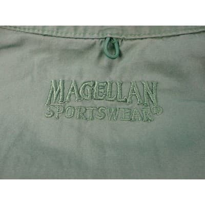 Magellan Sportswear Men's Green Short Sleeve Button Up Fishing Shirt Size L - Thumbnail 9