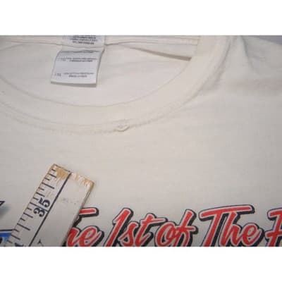 White Gildan Ultra Cotton 64 1/2 The 1st of The First Mustang T Shirt Size 2XL - Thumbnail 8