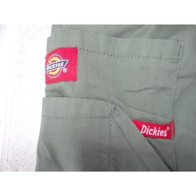 Dickies Womens Olive Green Elastic Waist Cargo Scrub Pants 2XL Plus Size - Thumbnail 4