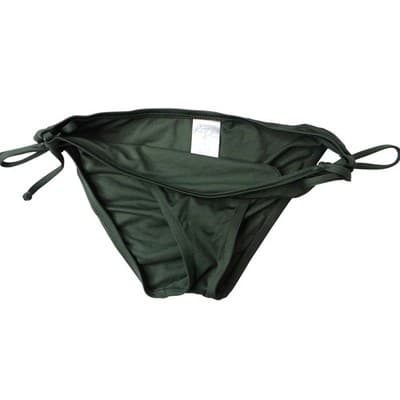 Kona Sol Womens Dark Green Halter Tie Bikini Swimsuit Set Size M/S - Thumbnail 6