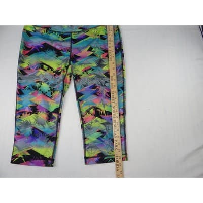 FILA Sport Women's Multi Color Geometric Print Capris Leggings Activewear Size M - Thumbnail 6