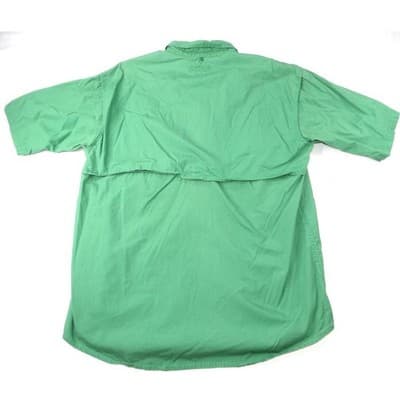 Magellan Sportswear Men's Green Short Sleeve Button Up Fishing Shirt Size L - Thumbnail 7