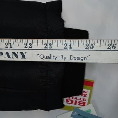 NWT Vintage Womens Black Quilted Long Coat Removable Hood Faux Fur Trim Medium - Thumbnail 13