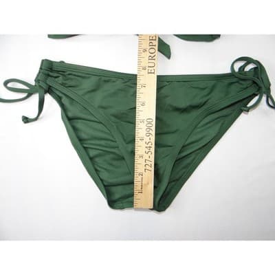 Kona Sol Womens Dark Green Halter Tie Bikini Swimsuit Set Size M/S - Thumbnail 11