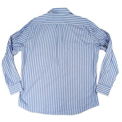 Michael Michael Kors Mens Blue Stripe Button Down Dress Shirt Size 17 34/35 - Thumbnail 3