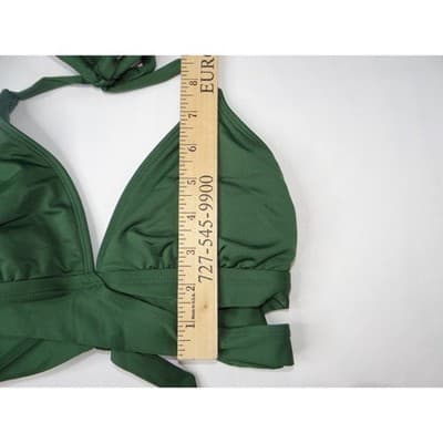 Kona Sol Womens Dark Green Halter Tie Bikini Swimsuit Set Size M/S - Thumbnail 9