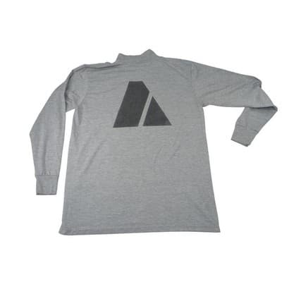 Two US Army Gray Long Sleeve Mock Neck Shirts Men's - Thumbnail 3