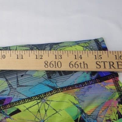 FILA Sport Women's Multi Color Geometric Print Capris Leggings Activewear Size M - Thumbnail 4