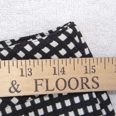 Express Womens Size 8 Black White Checkered Grid Mini Skirt Exposed Back Zipper - Thumbnail 4