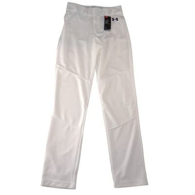 NWT-Under Armour HeatGear Mens Baseball Pants White Loose Fit Small