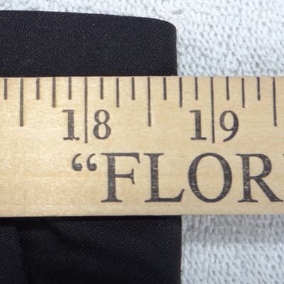 JF J Ferrar Mens Black Dress Pants Flat Front Straight Leg 36x29 Solid - Thumbnail 4