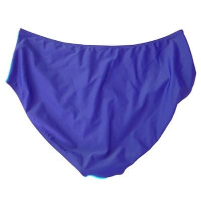 NWT-Rosvigor Womens Plus Size 3XL Colorblock Bikini Set Purple Teal High Waist - Thumbnail 9