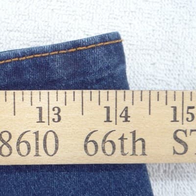 Silver Diva Womens Y2K High Waist Bermuda Denim Shorts Dark Wash Braided Size 7 - Thumbnail 7