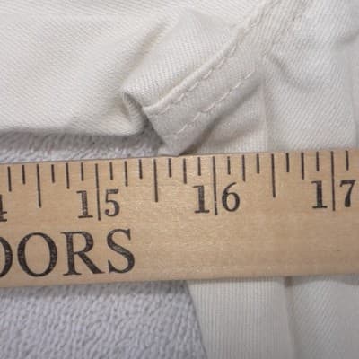 Chicos Pull On Capri Pants Cream Beaded Embroidered Hem Womens Size 1.5 US 10 - Thumbnail 11