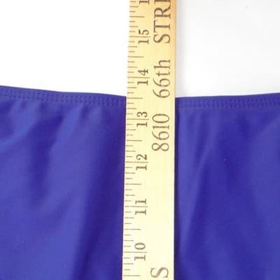 NWT-Rosvigor Womens Plus Size 3XL Colorblock Bikini Set Purple Teal High Waist - Thumbnail 12