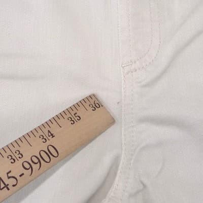 Chicos Pull On Capri Pants Cream Beaded Embroidered Hem Womens Size 1.5 US 10 - Thumbnail 7