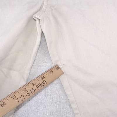 Chicos Pull On Capri Pants Cream Beaded Embroidered Hem Womens Size 1.5 US 10 - Thumbnail 5