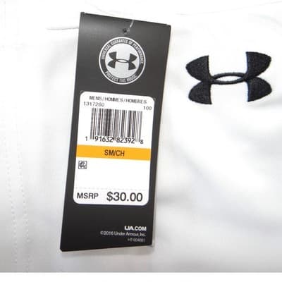 NWT-Under Armour HeatGear Mens Baseball Pants White Loose Fit Small - Thumbnail 3