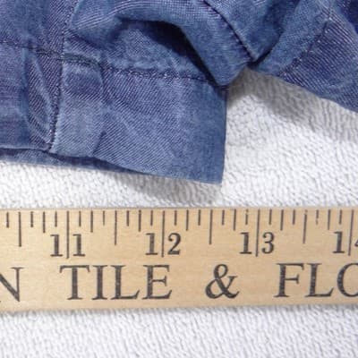 ToxiK3 Womens Blue Chambray Drawstring Shorts High Rise Elastic Waist Size M - Thumbnail 7