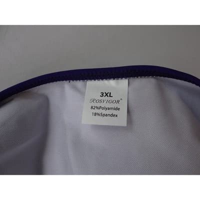 NWT-Rosvigor Womens Plus Size 3XL Colorblock Bikini Set Purple Teal High Waist - Thumbnail 10
