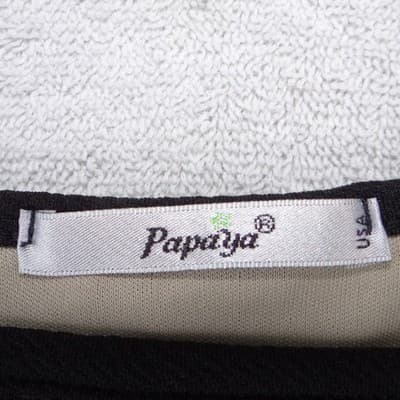 Papaya Womens Black Floral Lace High Neck Crop Top Spaghetti Strap Medium - Thumbnail 3