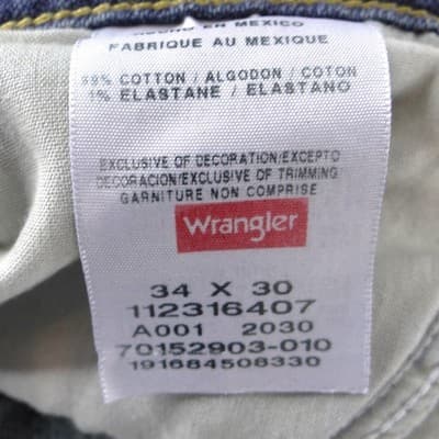 Wrangler Relaxed Boot Cut Jeans Mens 34x30 Medium Wash Blue Denim - Thumbnail 3