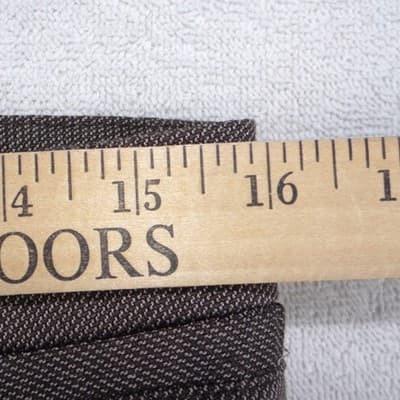 Worthington Curvy Fit Straight Leg Dress Pants Brown Textured Trousers Womens 4 - Thumbnail 4