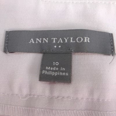 Ann Taylor Womens Light Pink Wide Leg Dress Pants Trousers Size 10 Office Career - Thumbnail 2