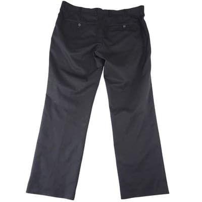 JF J Ferrar Mens Black Dress Pants Flat Front Straight Leg 36x29 Solid - Thumbnail 3