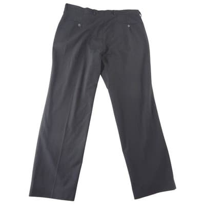 J.Ferrar Mens Slim Fit Dress Pants Black 36x30 Flat Front Stretch Trousers - Thumbnail 3
