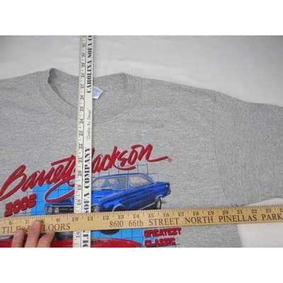 Vintage Mens Large Gray 2005 Barrett Jackson Scottsdale Arizona Hemi TShirt - Thumbnail 6