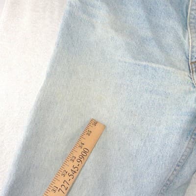 Vintage Levis Orange Tag Jeans Mens 36x34 Light Wash Straight Leg Made in USA - Thumbnail 5