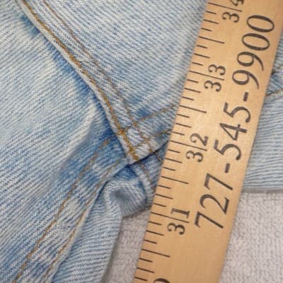 Vintage Levis Orange Tag Jeans Mens 36x34 Light Wash Straight Leg Made in USA - Thumbnail 11