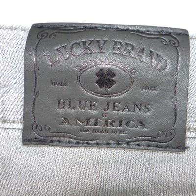 Lucky Brand Brooke Capri Grey Distressed Skinny Jeans Size 6 28 Light Wash - Thumbnail 5