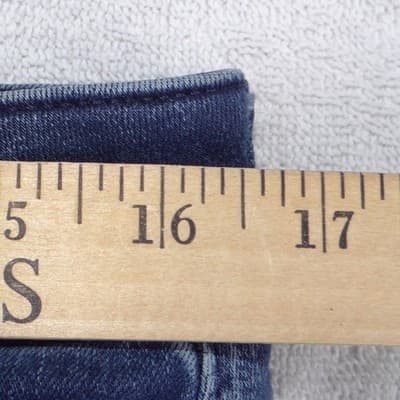 Express Skinny Mens Jeans 32x34 Dark Blue Denim Stretch Casual Pants - Thumbnail 6