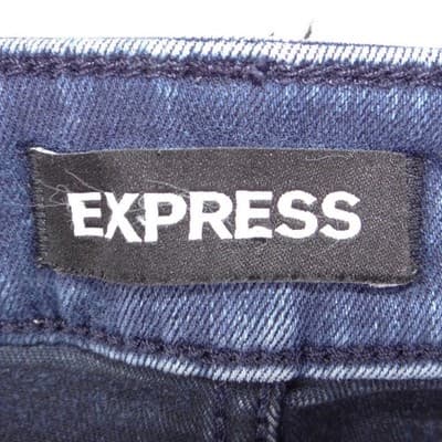 Express Skinny Mens Jeans 32x34 Dark Blue Denim Stretch Casual Pants - Thumbnail 3
