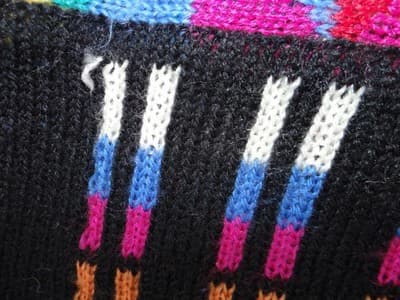 Vintage UNO & UNA Colorful Patterned Knit Sweater - Thumbnail 6
