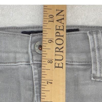 Lucky Brand Brooke Capri Grey Distressed Skinny Jeans Size 6 28 Light Wash - Thumbnail 10