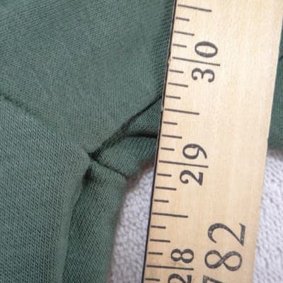 Adidas Mens 3-Stripe Fleece Jogger Sweatpants Green White Logo - Thumbnail 6