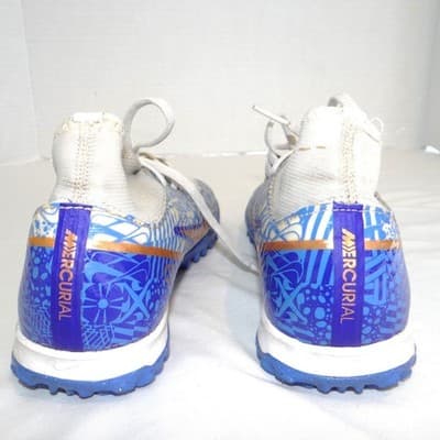 Nike Zoom Mercurial Superfly 9 Academy CR7 TF Kids Blue White Size 4.5Y - Thumbnail 5
