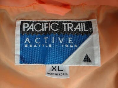 Vintage Pacific Trail Activewear Men's XL Colorblock Windbreaker Jacket - Thumbnail 2