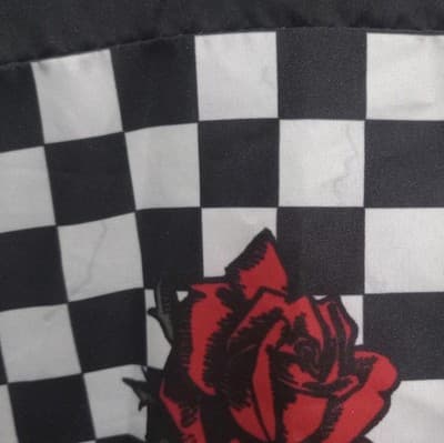 Rue21 Cropped Hooded Windbreaker Jacket with Roses - Thumbnail 4