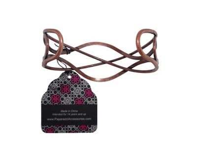 Elegant Copper Wire Cuff Bracelet - Paparazzi Accessories - Thumbnail 2