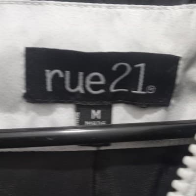 Rue21 Cropped Hooded Windbreaker Jacket with Roses - Thumbnail 2