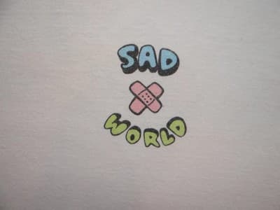 AUGO Funny Graphic Tee - 'Sad' Text Design - Thumbnail 4