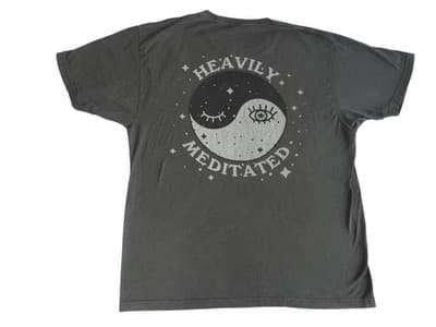 Heavily Meditated Yin Yang Graphic T-Shirt - In Your Face Apparel