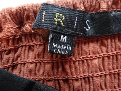 Stylish IRIS Crop Top - Brown and Black - Thumbnail 4