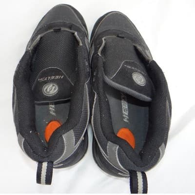 Heelys Youth Style 7097 Black Grey Skate Shoes with Wheels Size 5 Women - Read - Thumbnail 6