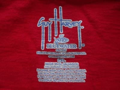 Guy Harvey Red Long Sleeve T-Shirt with Hammerhead Shark Graphic - Thumbnail 5