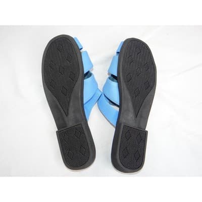 New DeadStock Womens Light Blue Gladiator Style Comfort Slides Sandals Size 7M - Thumbnail 6
